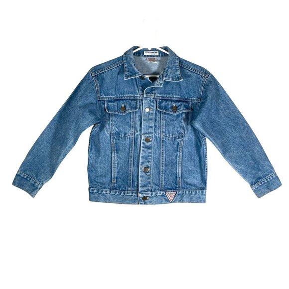 Guess Other - Vintage GUESS George Marciano Denim Trucker Jacket 90's Youth Unisex